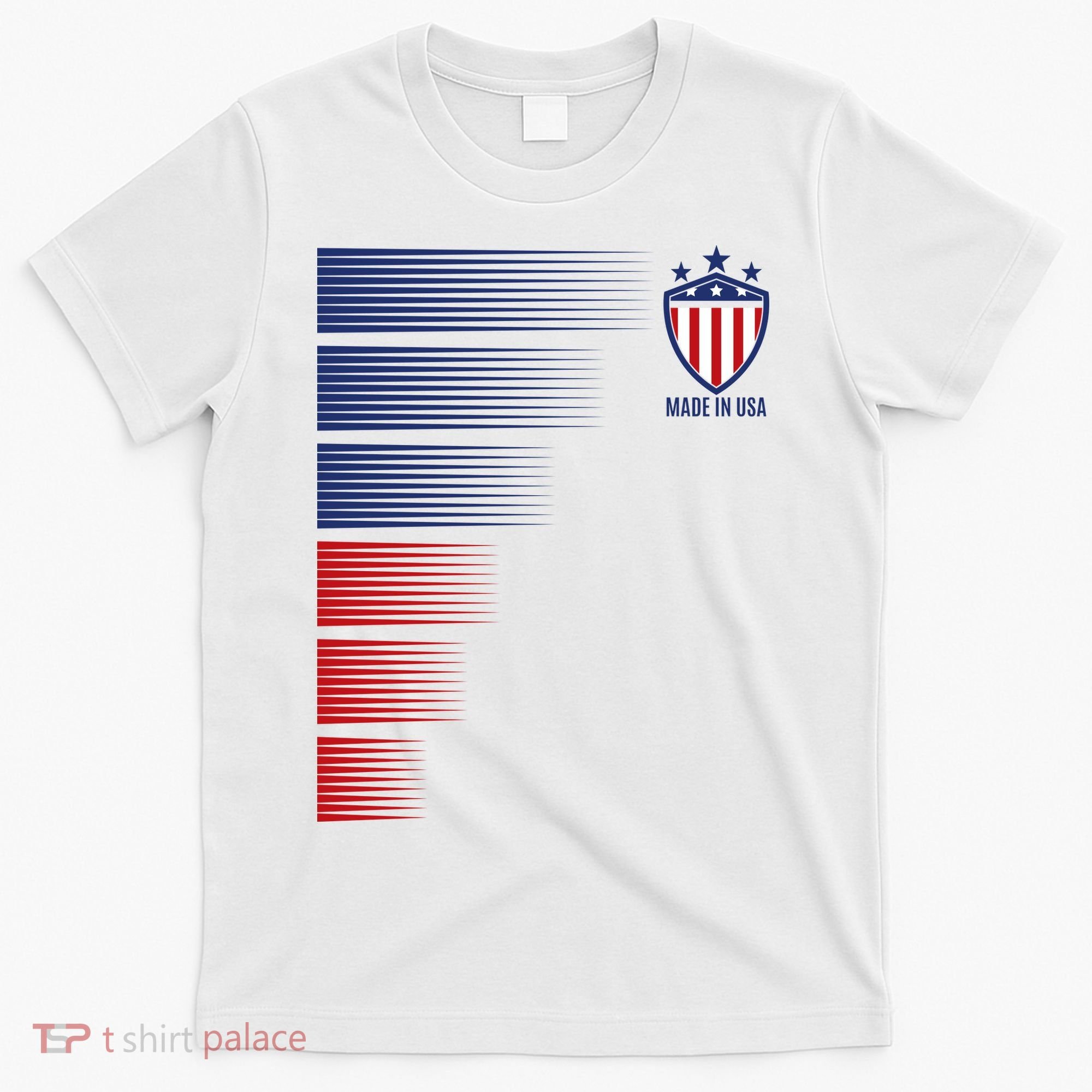 Made In USA Soccer Team Flag T-Shirt
