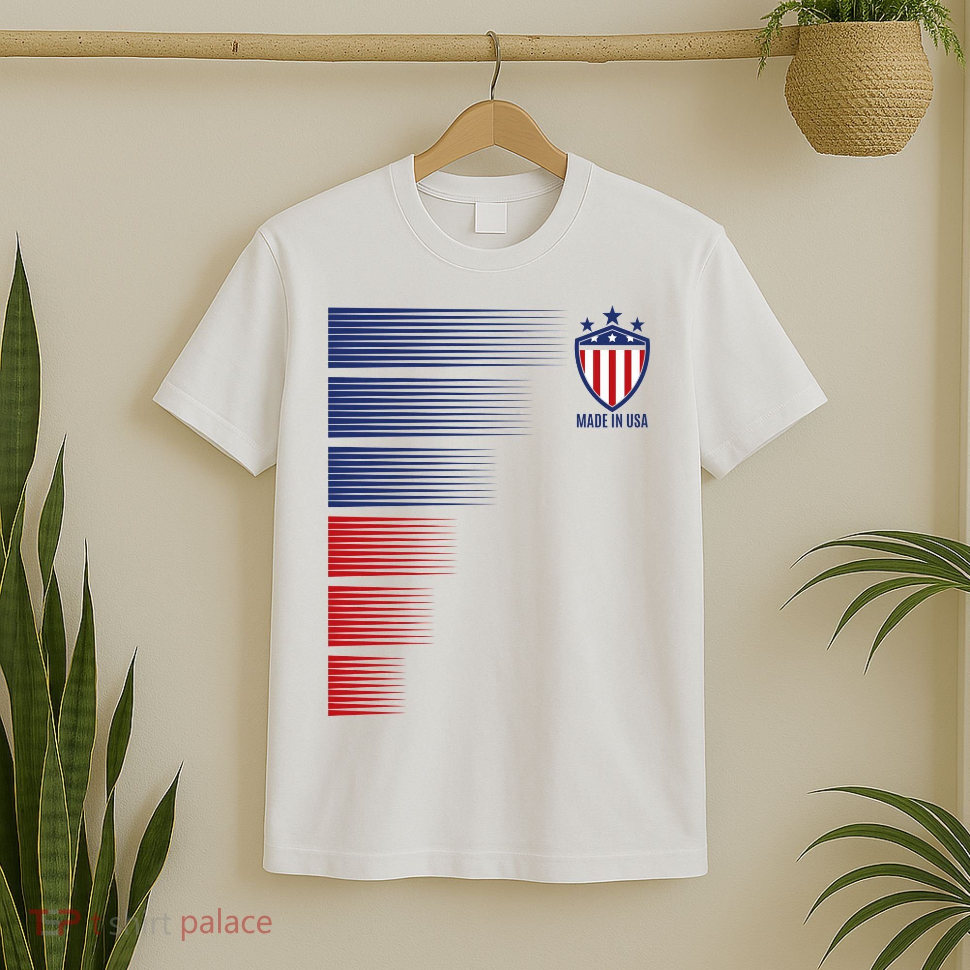 Made In USA Soccer Team Flag T-Shirt