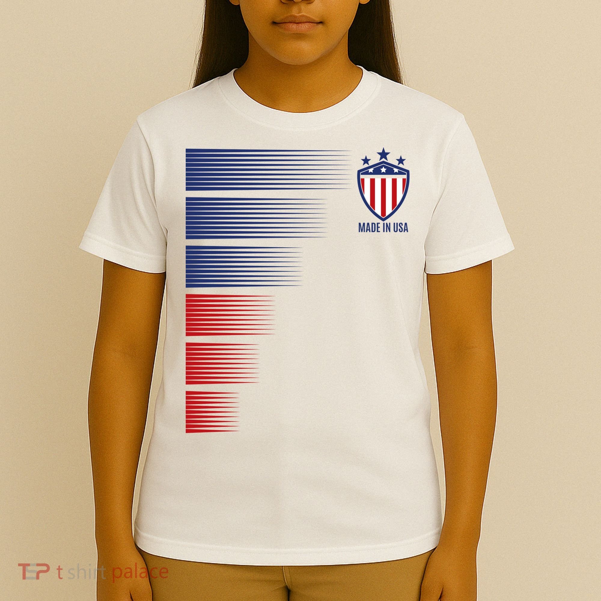Made In USA Soccer Team Flag T-Shirt