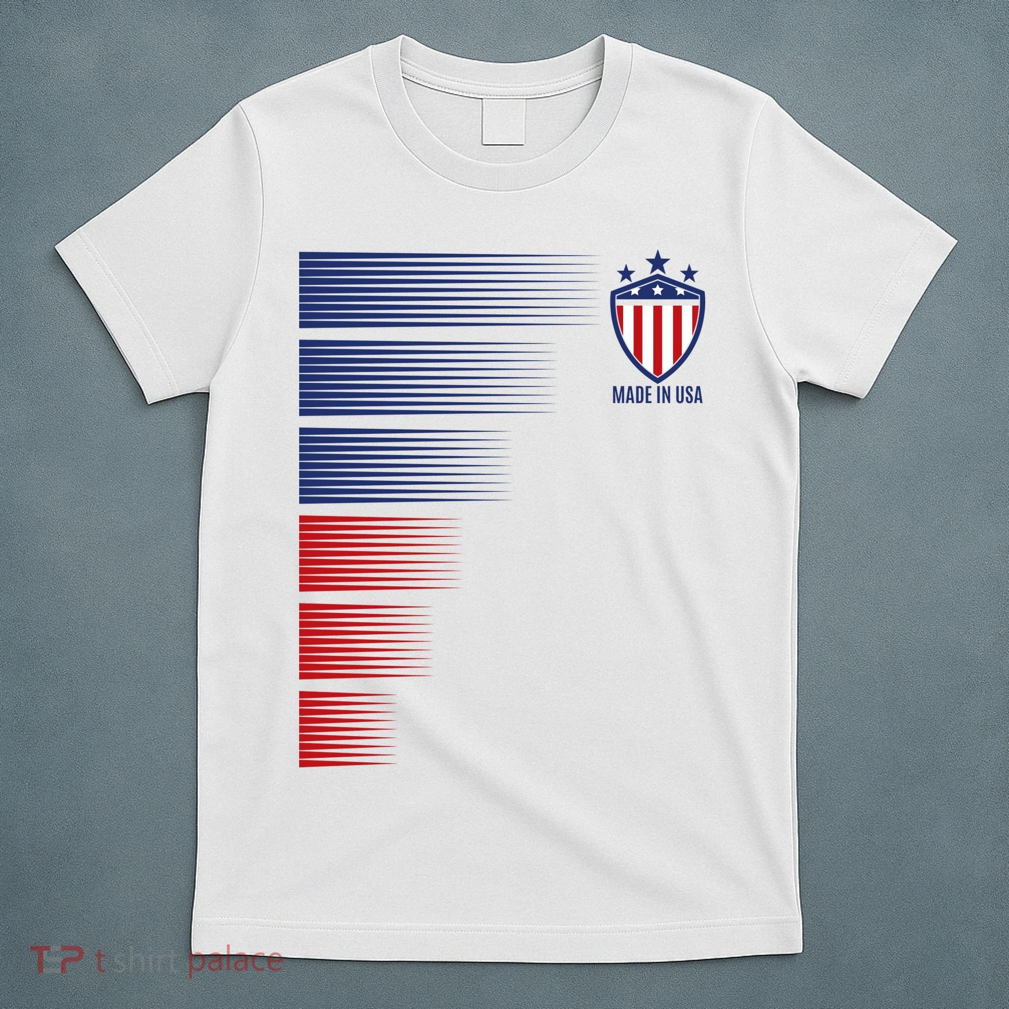 Made In USA Soccer Team Flag T-Shirt