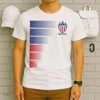 Made In USA Soccer Team Flag T-Shirt thumb 6