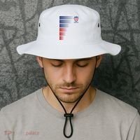 Made In USA Soccer Team Flag Bucket Hat thumb 2