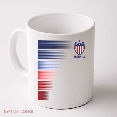 Made In USA Soccer Team Flag Coffee Mug