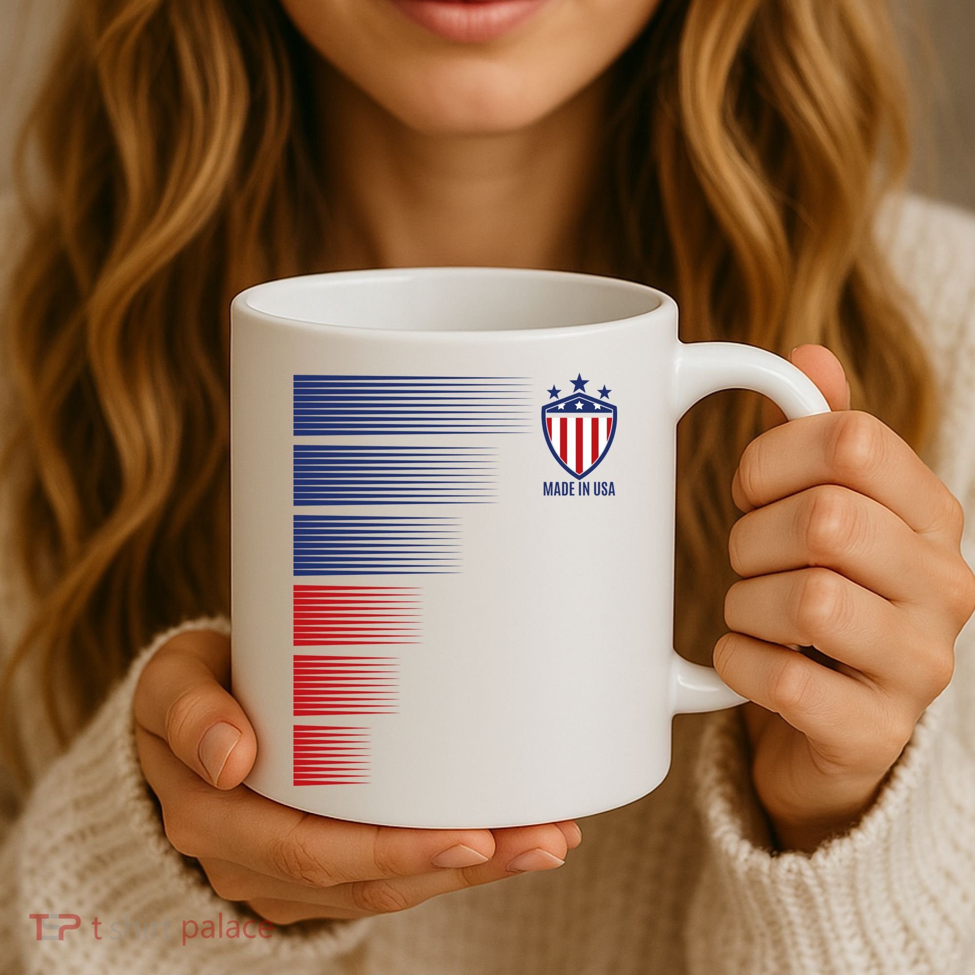 Made In USA Soccer Team Flag Coffee Mug