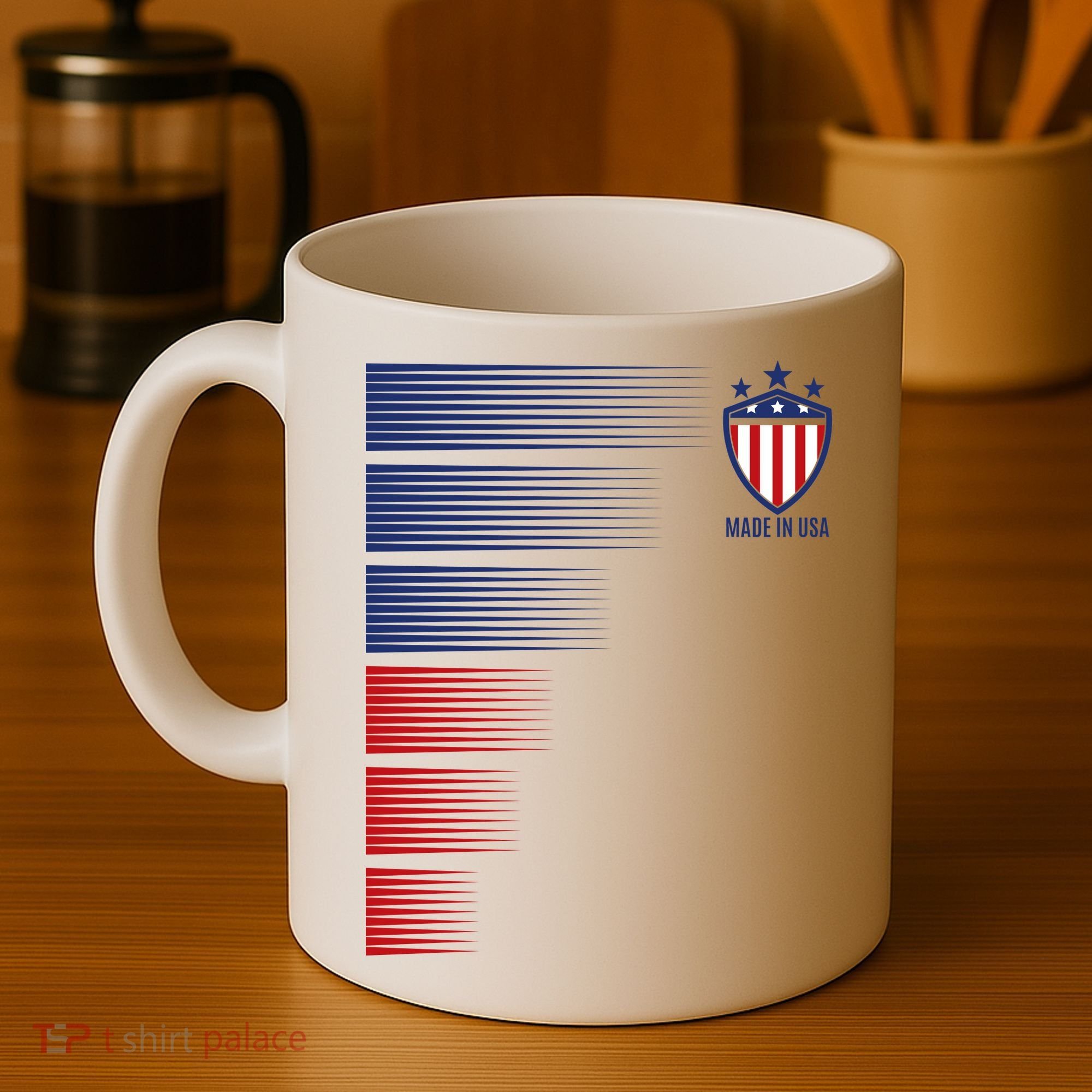 Made In USA Soccer Team Flag Coffee Mug