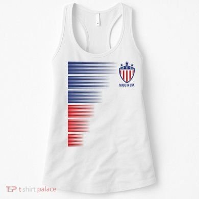 Made In USA Soccer Team Flag Women's Tank Top