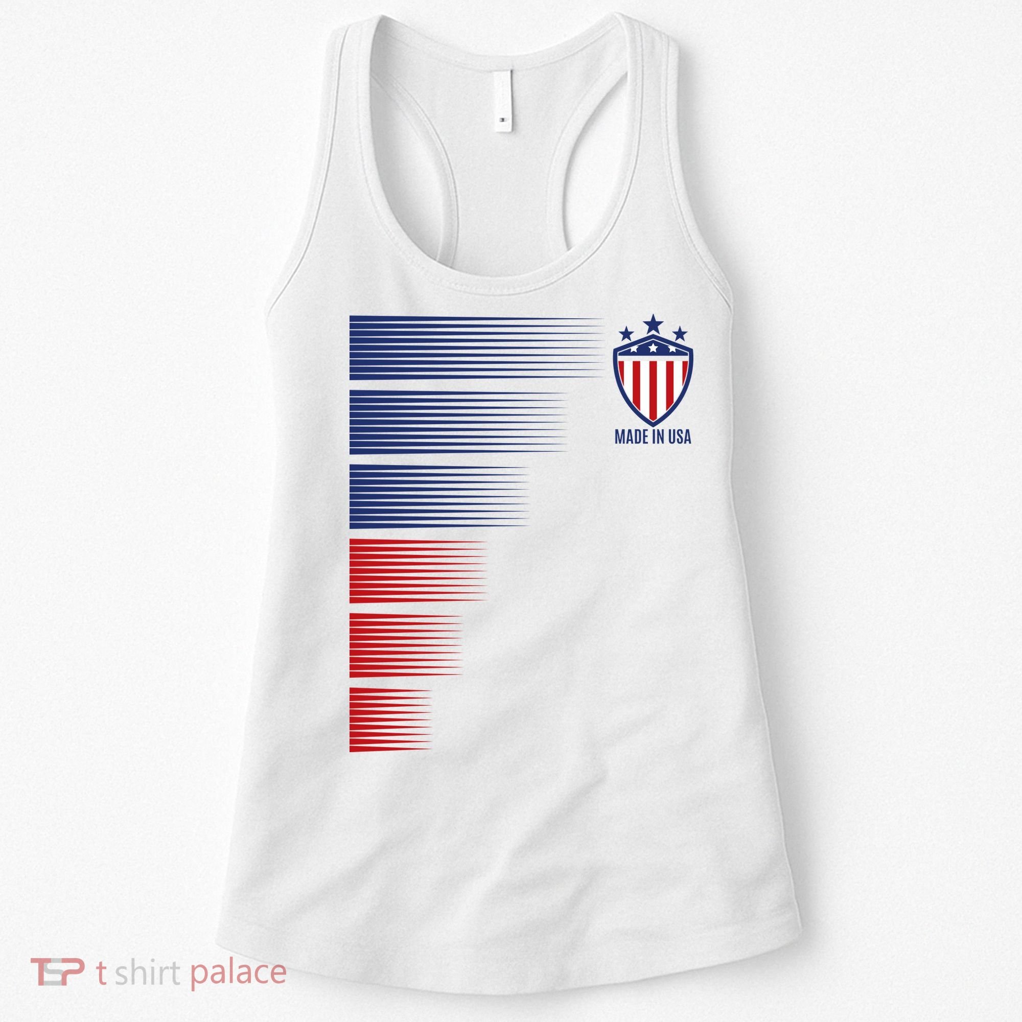 Made In USA Soccer Team Flag Women's Tank Top