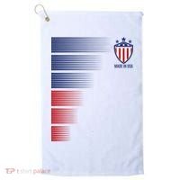 Made In USA Soccer Team Flag Golf Towel thumb 0