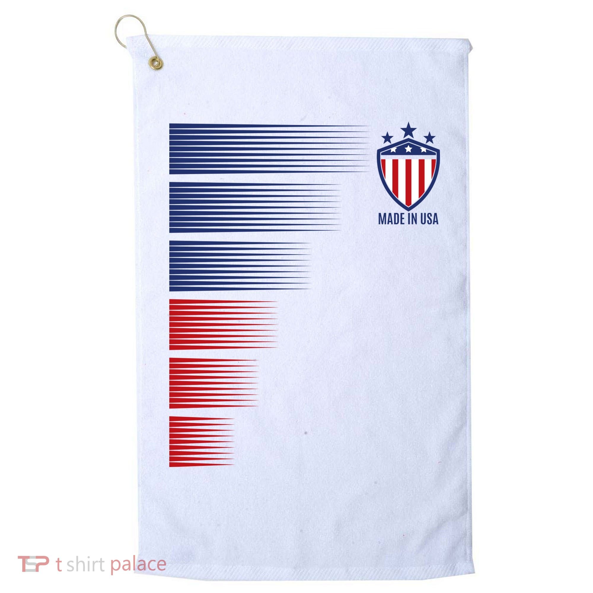 Made In USA Soccer Team Flag Golf Towel