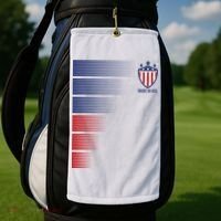 Made In USA Soccer Team Flag Golf Towel thumb 2