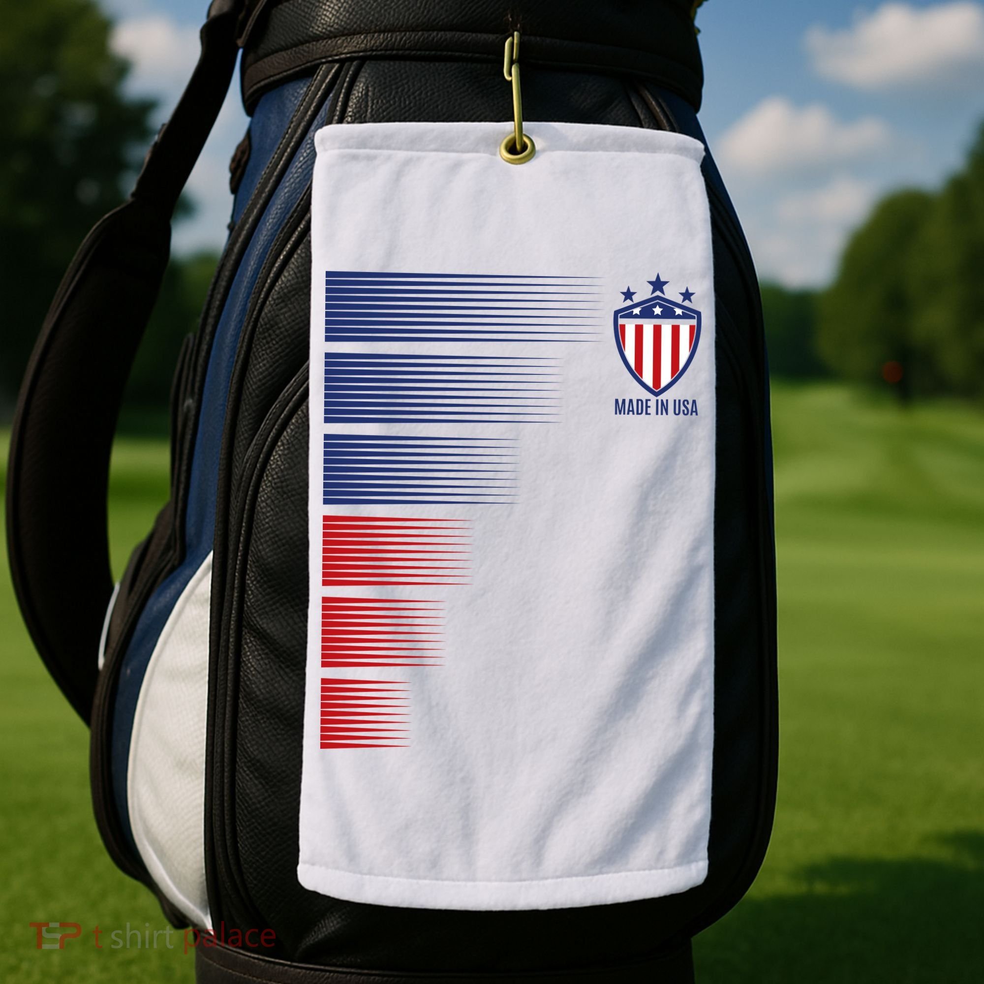 Made In USA Soccer Team Flag Golf Towel