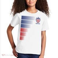 Made In USA Soccer Team Flag Kids T-Shirt thumb 2