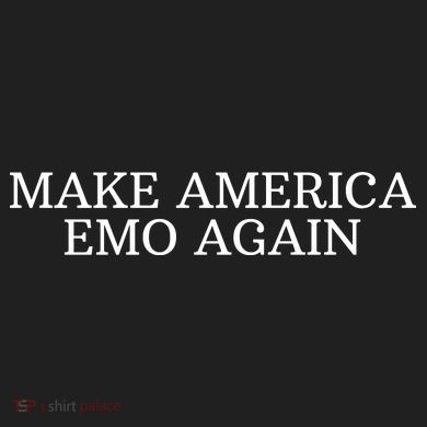 Make America Emo Again Funny America Emo 7 Panel Mesh Trucker Snapback Hat