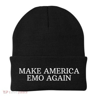 Make America Emo Again Funny America Emo Beanie