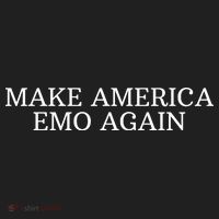 Make America Emo Again Funny America Emo Golf Towel thumb 3