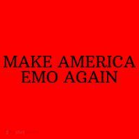 Make America Emo Again Funny America Emo Santa Hat thumb 1