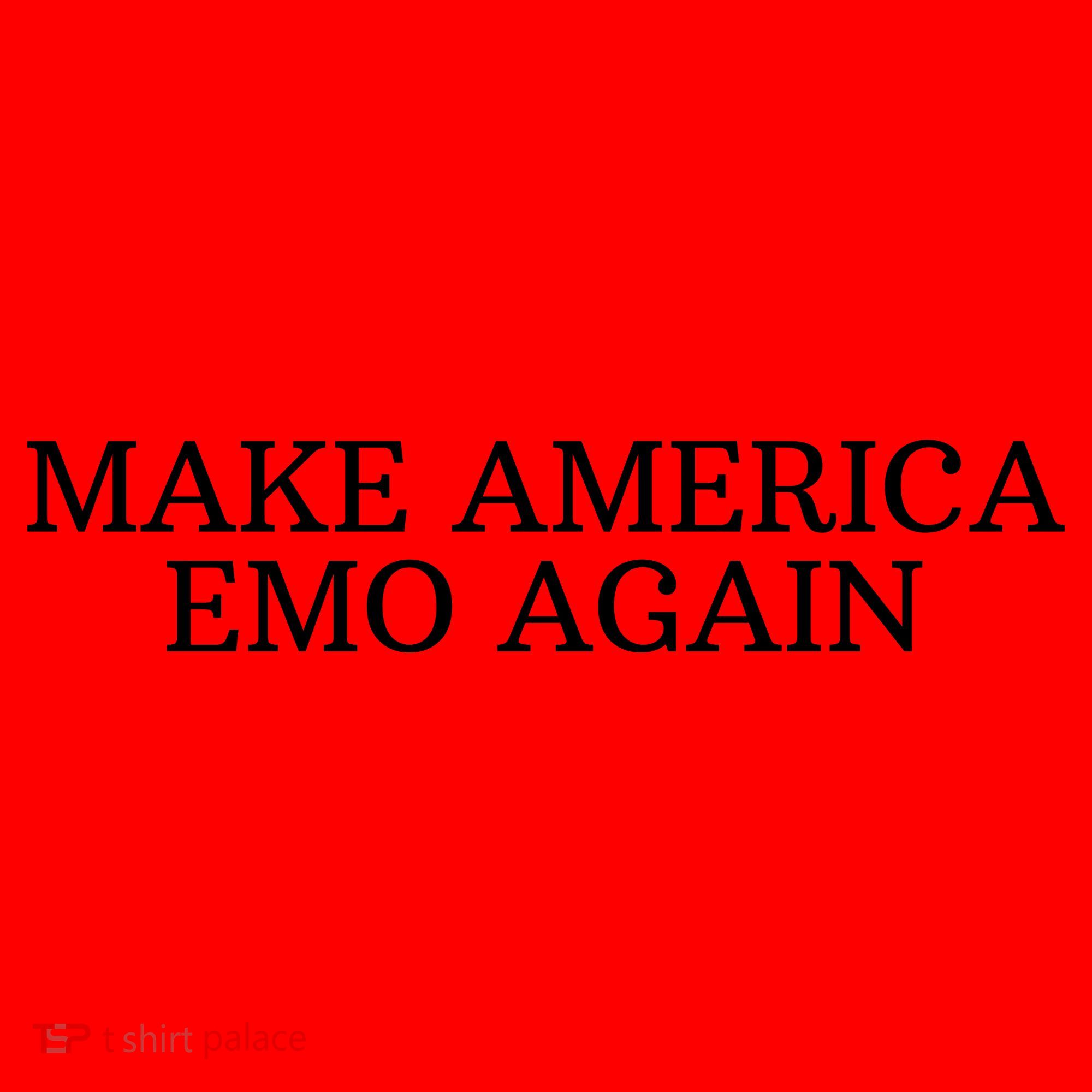 Make America Emo Again Funny America Emo Santa Hat