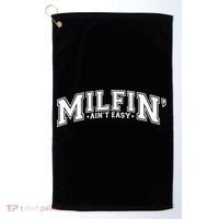 Milfin AinT Easy Funny Retro Hot Mom Saying MotherS Day Funny Gift Golf Towel thumb 0