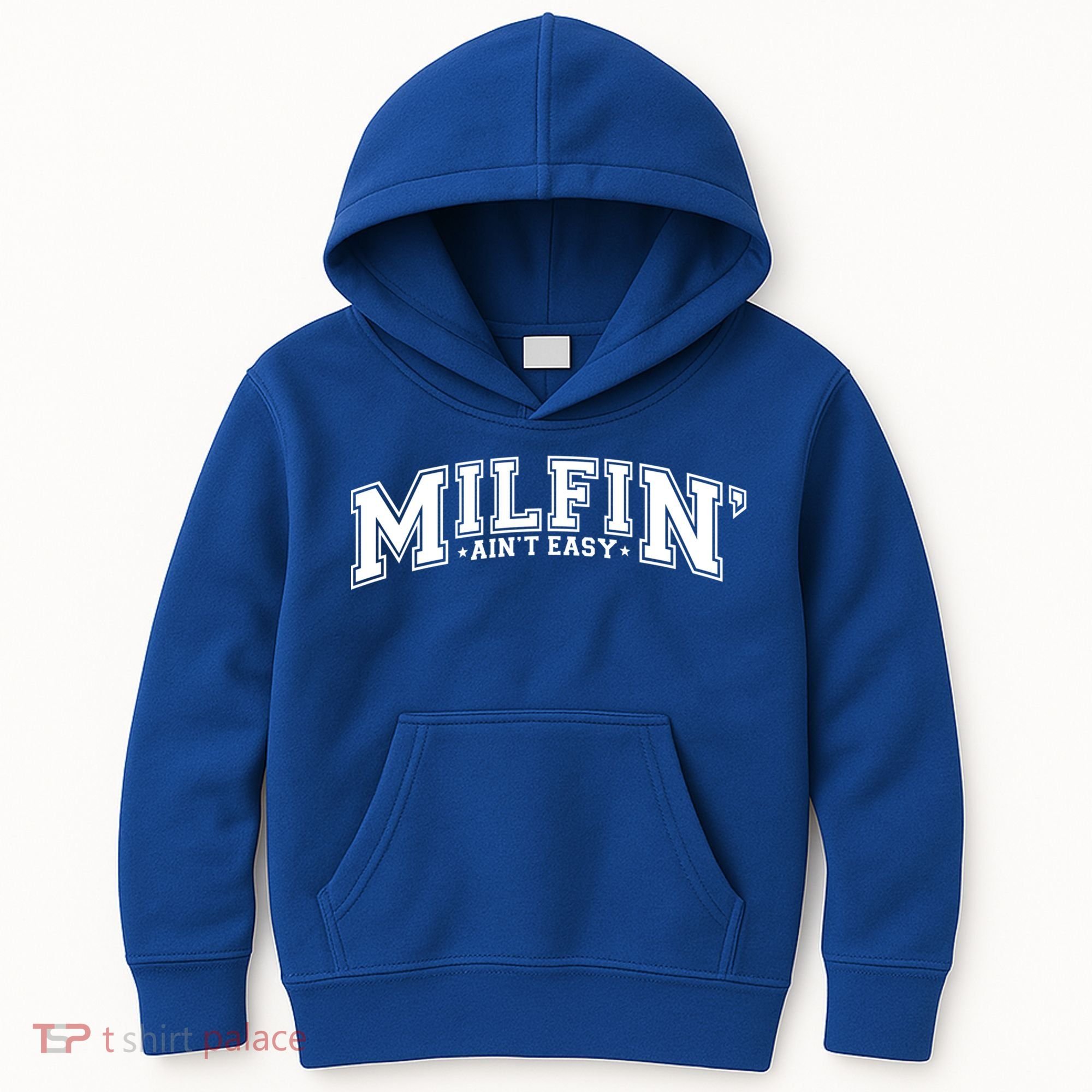 Milfin AinT Easy Funny Retro Hot Mom Saying MotherS Day Funny Gift Kids Hoodie