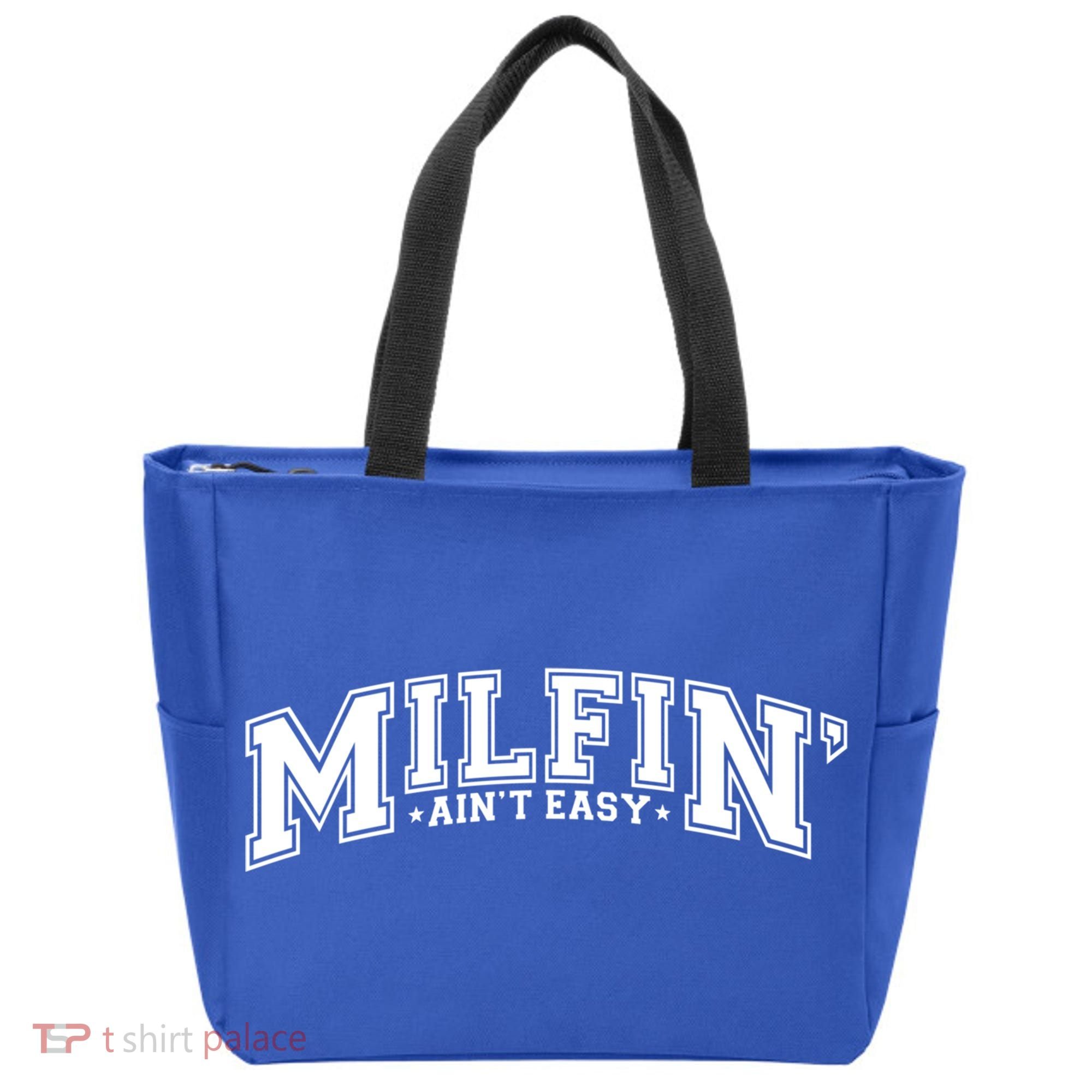 Milfin AinT Easy Funny Retro Hot Mom Saying MotherS Day Funny Gift Tote Bag