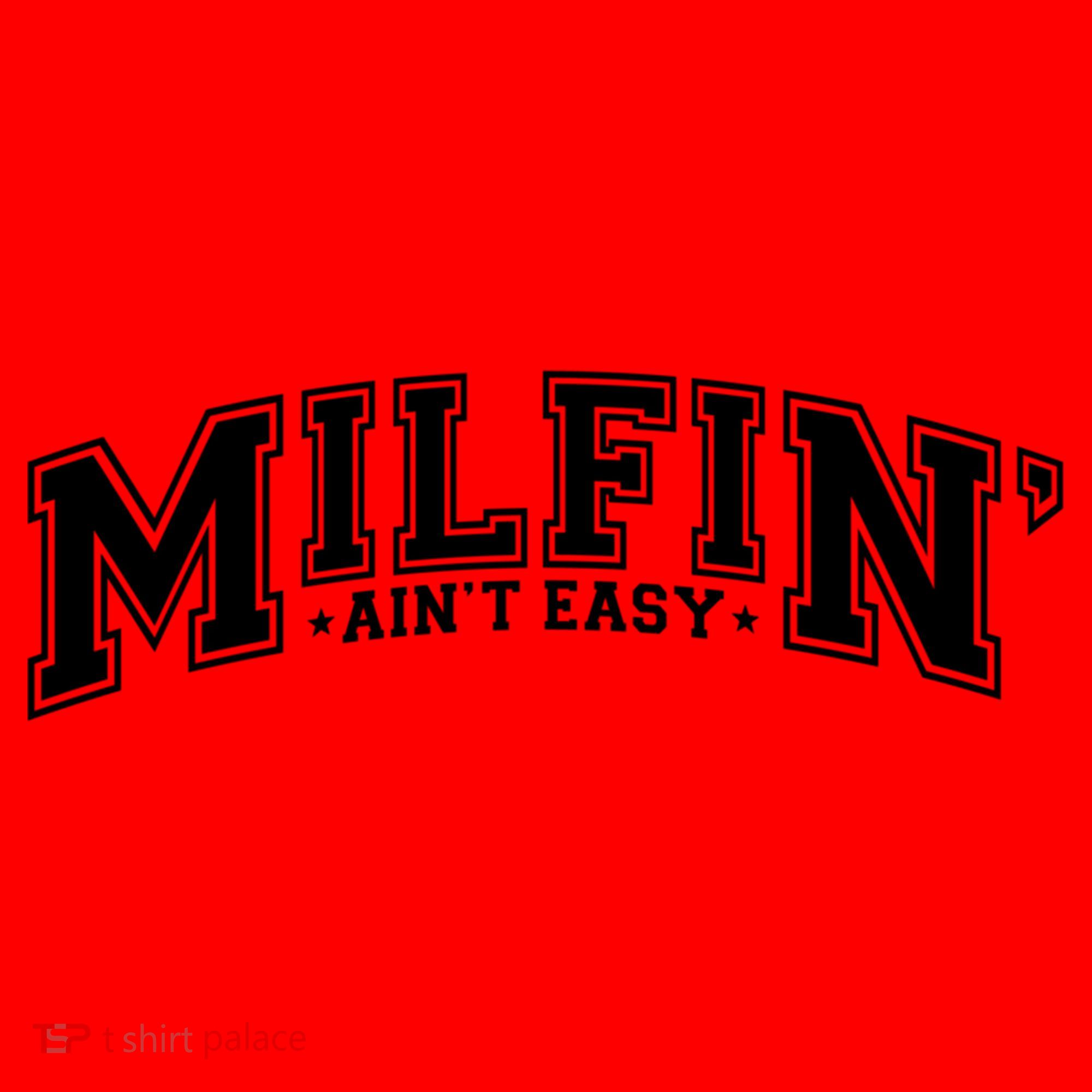 Milfin AinT Easy Funny Retro Hot Mom Saying MotherS Day Funny Gift Santa Hat