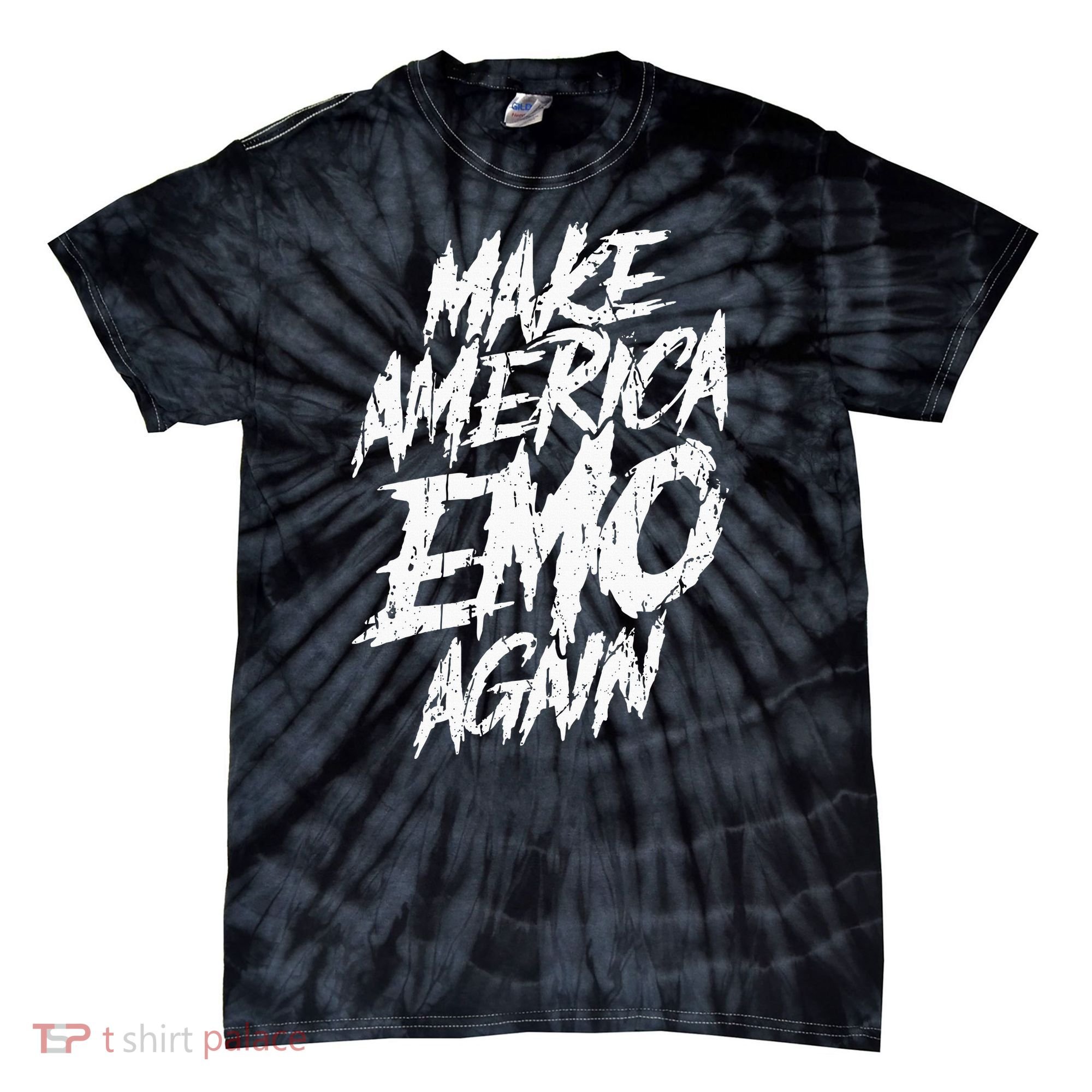 Make America Emo Again Emo Culture Tie-Dye T-Shirt