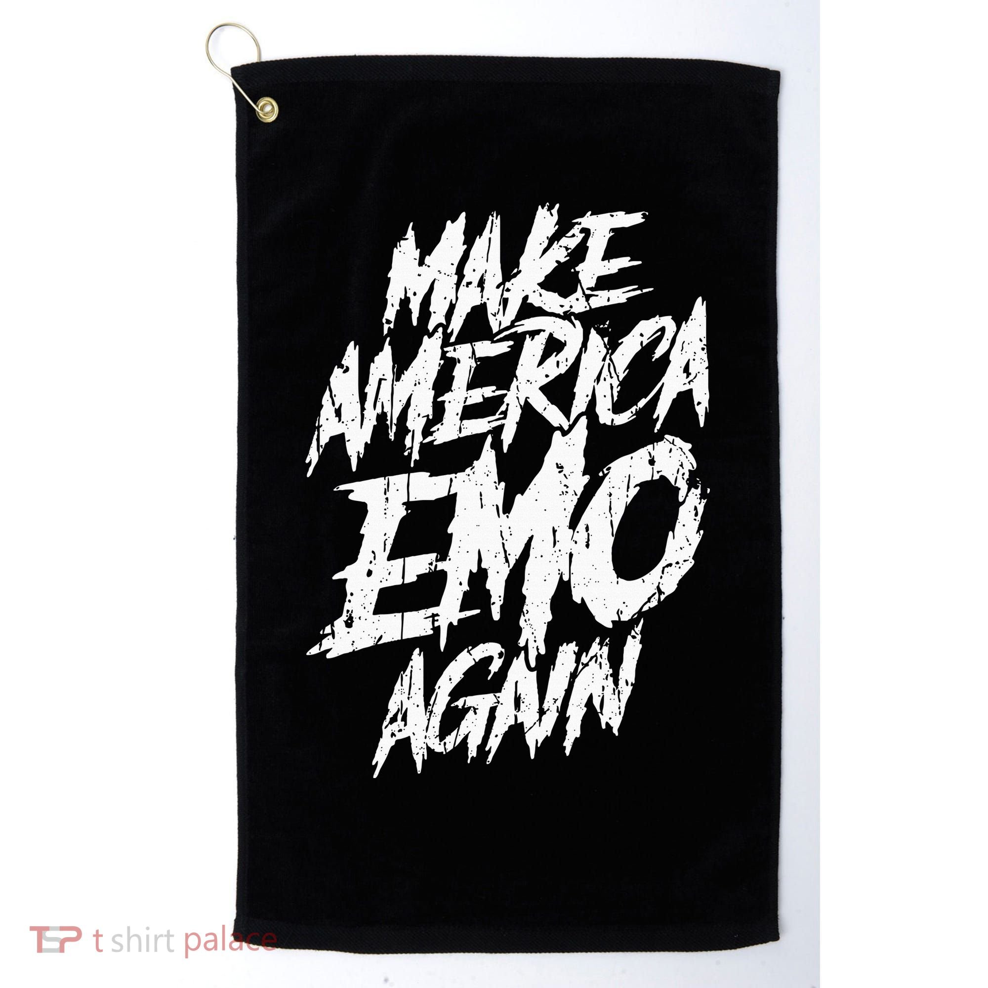 Make America Emo Again Emo Culture Golf Towel