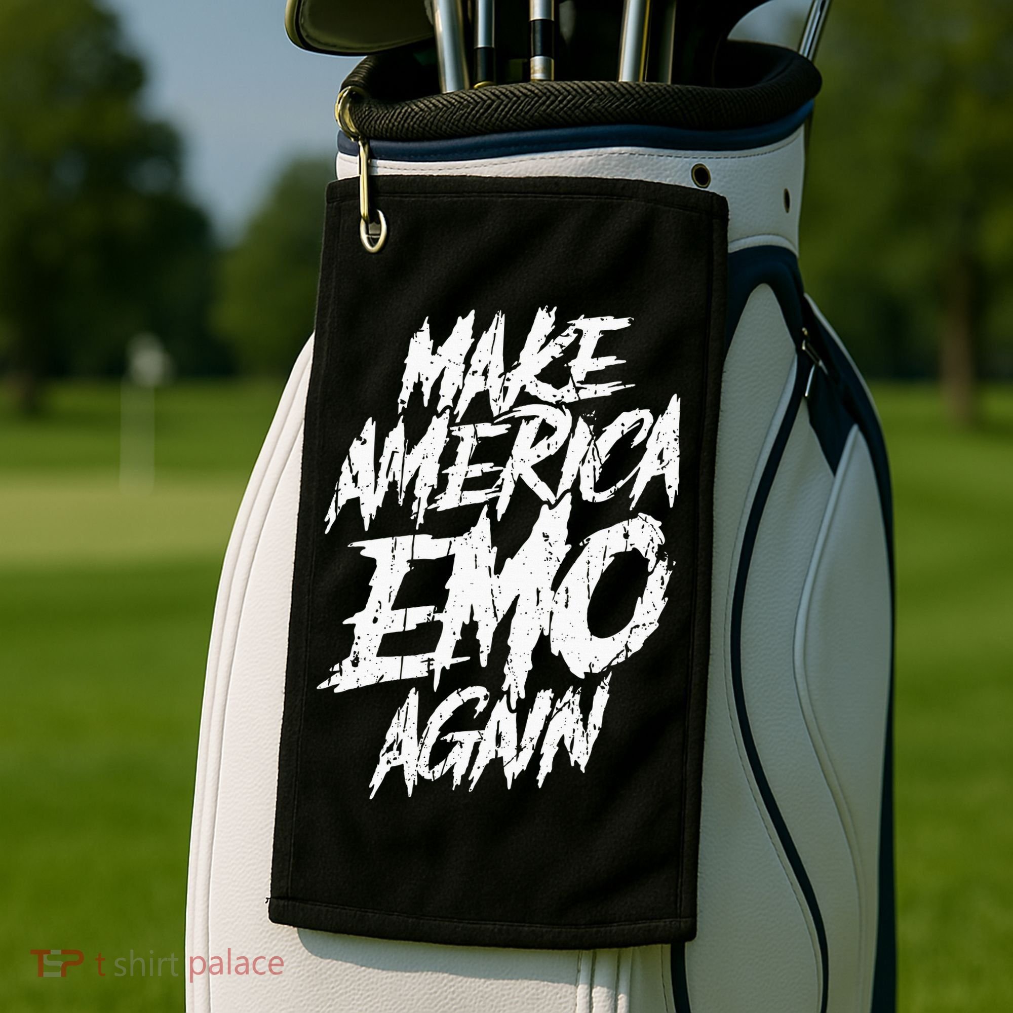 Make America Emo Again Emo Culture Golf Towel