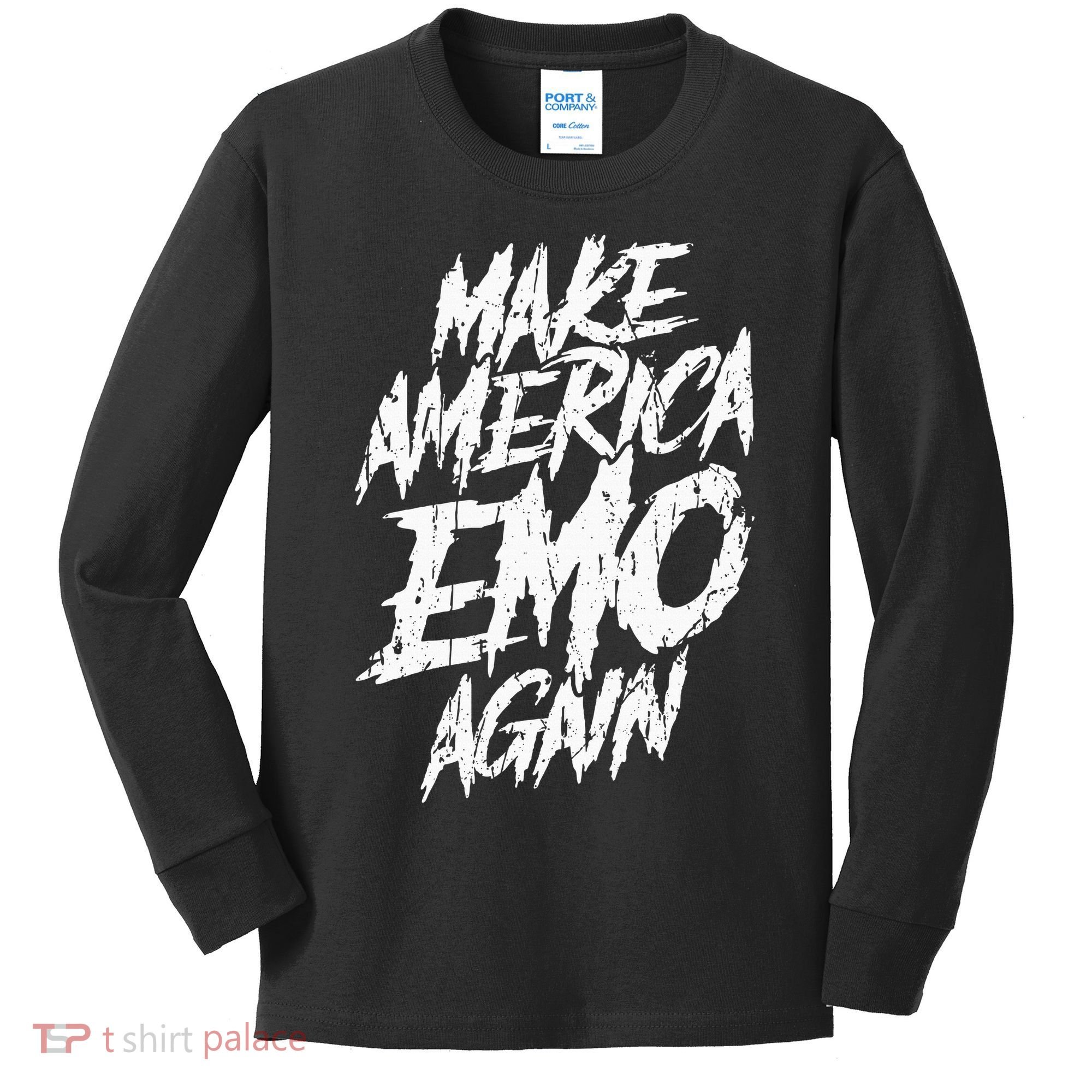 Make America Emo Again Emo Culture Kids Long Sleeve Shirt