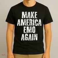 Make America Emo Again Funny Goth Us T-Shirt thumb 3