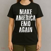 Make America Emo Again Funny Goth Us T-Shirt thumb 4