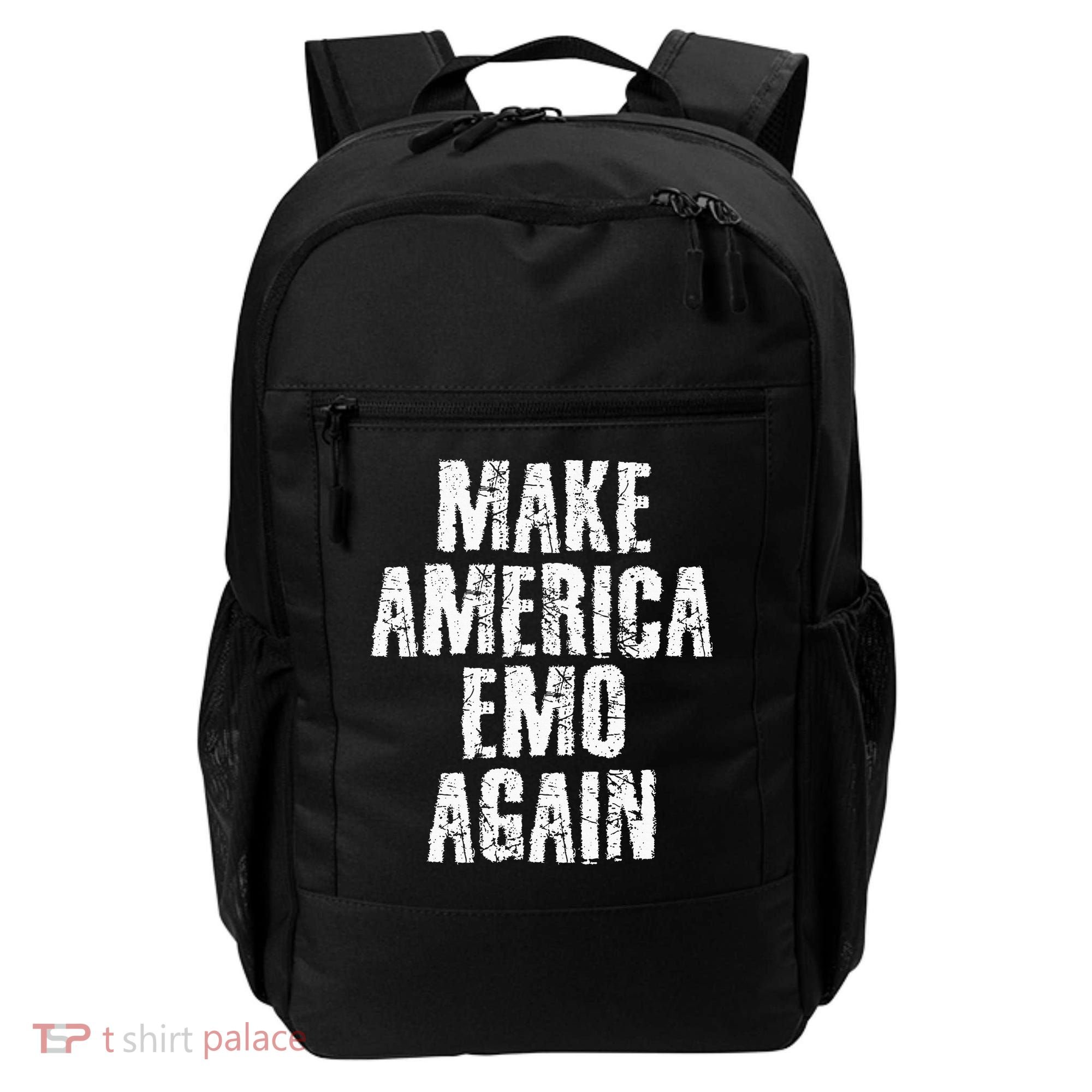 Make America Emo Again Funny Goth Us Backpack