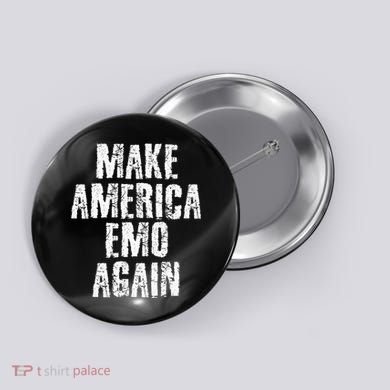 Make America Emo Again Funny Goth Us Button