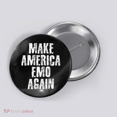 Make America Emo Again Funny Goth Us Button