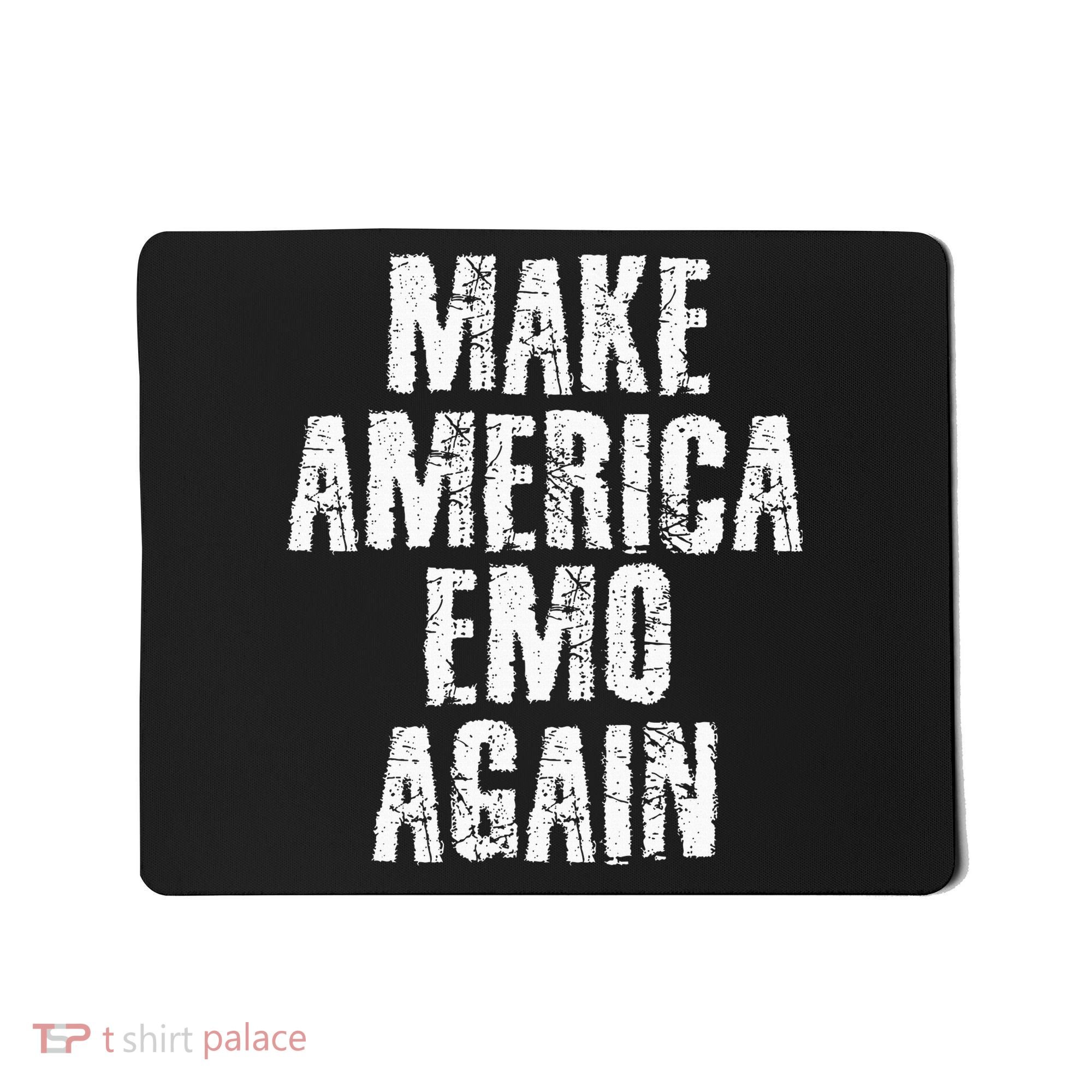 Make America Emo Again Funny Goth Us Mousepad