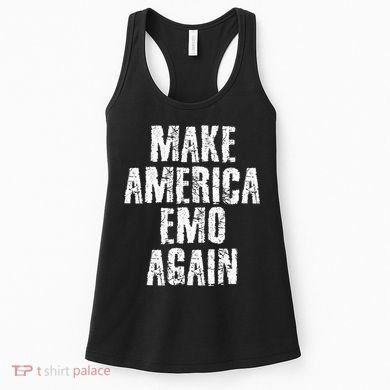 Make America Emo Again Funny Goth Us Women's Tank Top