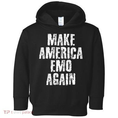 Make America Emo Again Funny Goth Us Toddler Hoodie