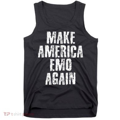 Make America Emo Again Funny Goth Us Tank Top