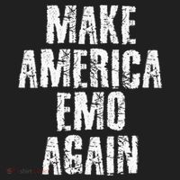 Make America Emo Again Funny Goth Us Golf Towel thumb 3
