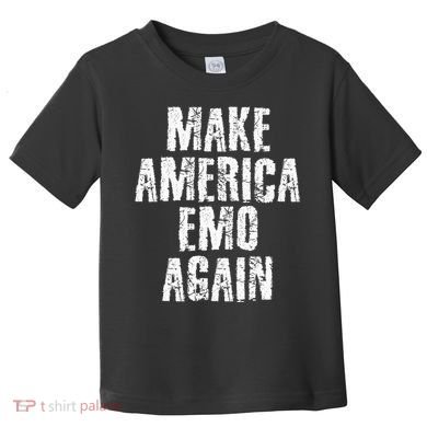 Make America Emo Again Funny Goth Us Toddler T-Shirt