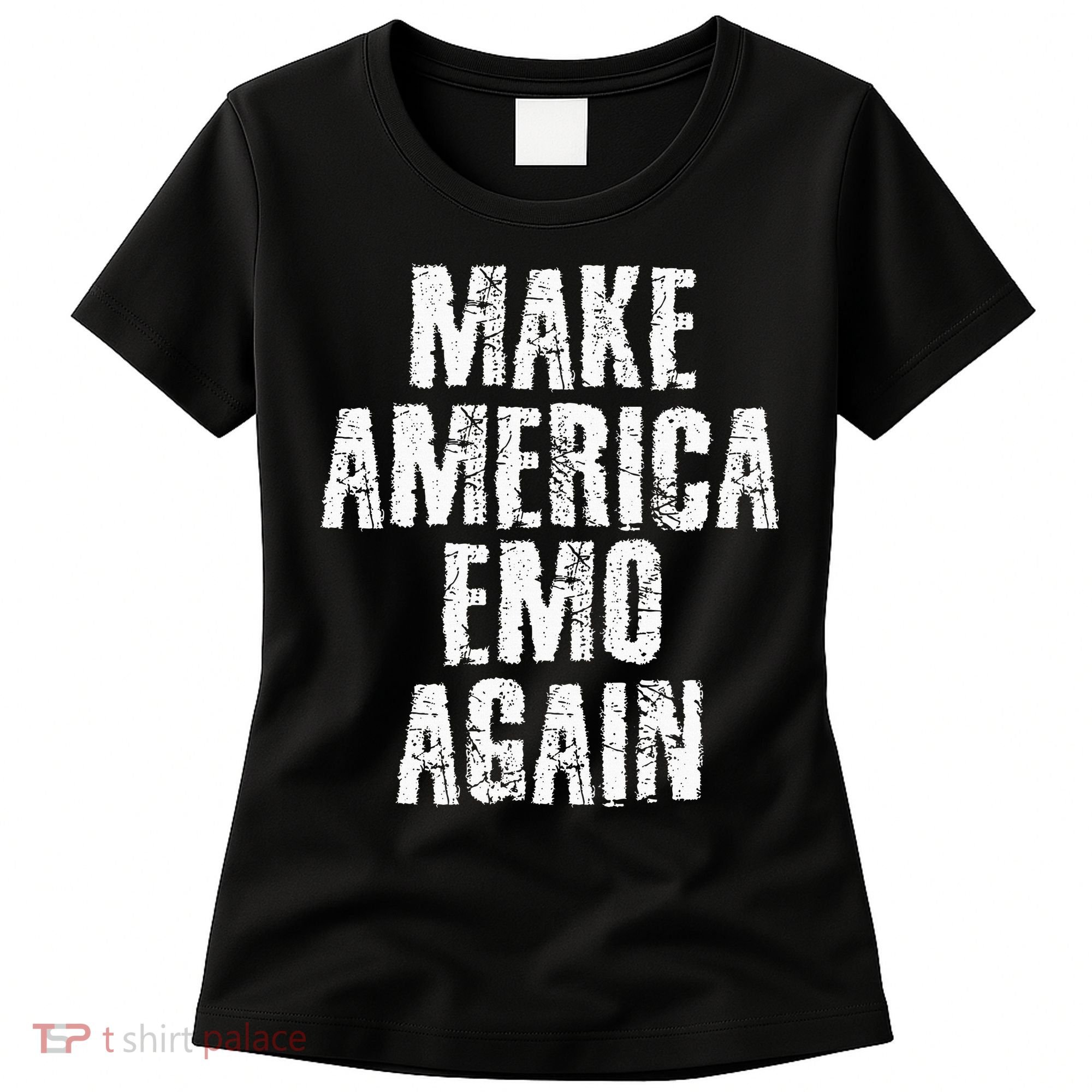 Make America Emo Again Funny Goth Us Women's T-Shirt