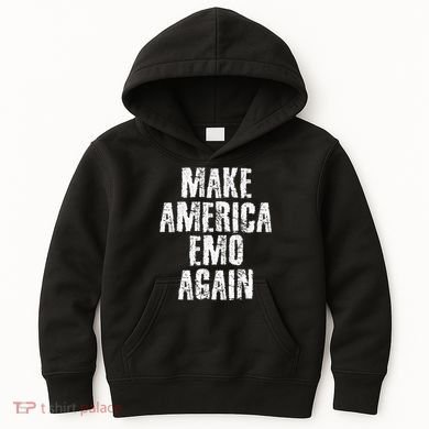 Make America Emo Again Funny Goth Us Kids Hoodie