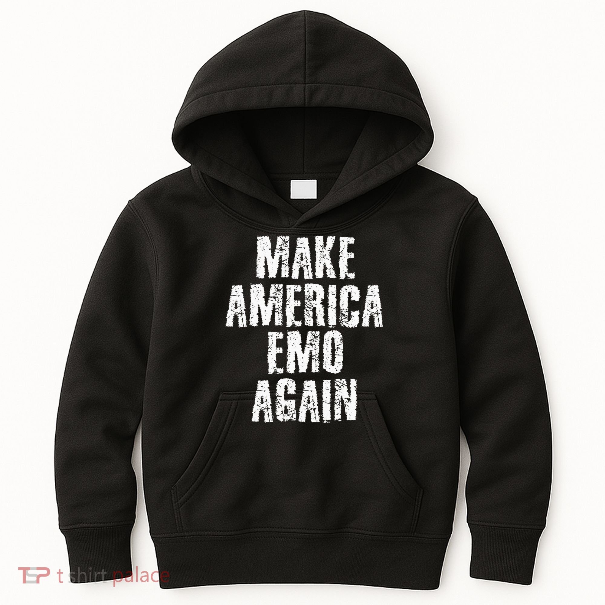 Make America Emo Again Funny Goth Us Kids Hoodie