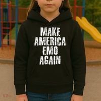 Make America Emo Again Funny Goth Us Kids Hoodie thumb 3