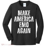 Make America Emo Again Funny Goth Us Kids Long Sleeve Shirt thumb 0