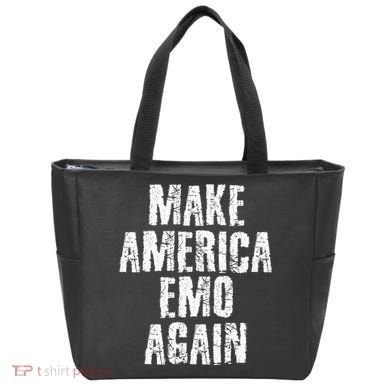 Make America Emo Again Funny Goth Us Tote Bag