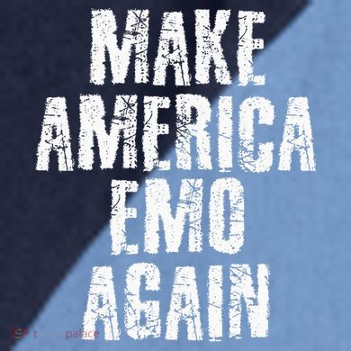 Make America Emo Again Funny Goth Us Raglan Baseball Sleeve Shirt