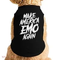 Make America Emo Again Emo Culture Doggie Tank thumb 0
