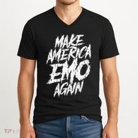 Make America Emo Again Emo Culture V-Neck T-Shirt thumb 2