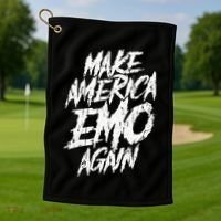 Make America Emo Again Emo Culture Golf Towel thumb 1